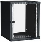 Шкаф LINEA WE 15U 600x650мм дверь стекло черн. ITK LWE5-15U67-GF