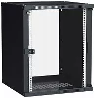 Шкаф LINEA WE 15U 600x650мм дверь стекло черн. ITK LWE5-15U67-GF