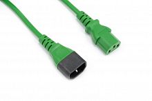 Кабель питания ПВС-АП 3x1.0 С13 - C14, 220/250В, 10А, зеленый, 1.8м Filum FL-PC-C13/C14-C1-1.8-GR