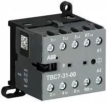 Миниконтактор TBC7-31-00-62 (12A при AC-3 400В) катушка 77-143VDC с винтовыми клеммами ABB GJL1313461R6002