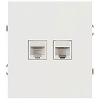 Розетка информационная 2-м СП Arktik RJ45 16А IP20 250В бел. матов. Эра Б0070491