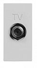 Розетка TV 1мод. Zenit серебр. ABB 2CLA215000N1301