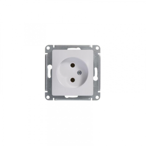 Розетка 1-м СП Glossa 16А IP20 без заземл. механизм бел. SE GSL000141 фото 4