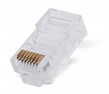 Коннектор RJ-45, 5E кат., 8p8c, 6 мкм, универсальный, для одножильного и многожильного кабеля, уп/100 шт Filum FL-NA-PLUG5E-1