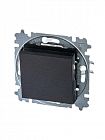 Выключатель кнопочный 1-кл. СП Levit IP20 антрацит/дым. черн. ABB 2CHH599145A6063