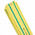 Трубка термоусадочная ТУТ нг 40/20 желт./зел. 1м (уп.25м) PROxima EKF tut-40-yg-1m