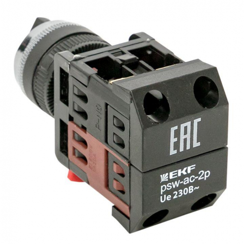 Переключатель  АС-22 2P черн. NO+NC PROxima EKF psw-ac-2p фото 5