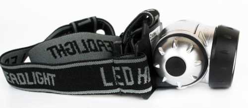 Фонарь налобный LED 5351 7LED 3 режима 3хR03 металлик Ultraflash 10260 фото 4