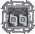 Розетка компьютерная 2-м Inspiria RJ45 кат.5E UTP сл. кость IEK 673836