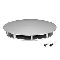 Крепление MOONLIGHT-BASE-ROUND-D18-L Silver металл Arlight 046090