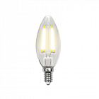 Лампа светодиодная LED-C35-6Вт/NW/E14/CL GLA01TR прозр. Uniel UL-00002198