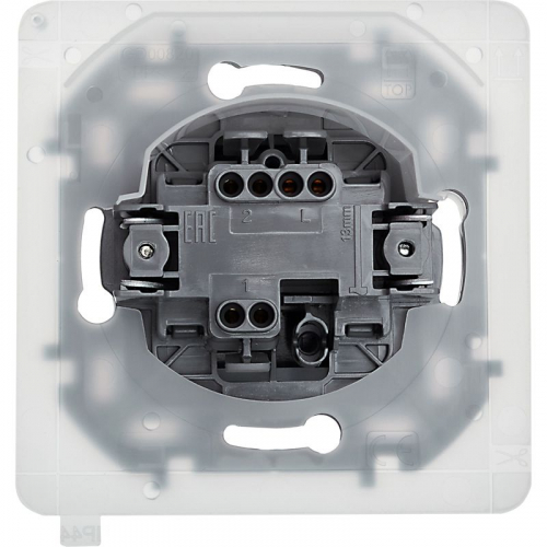 Переключатель 1-кл. Inspiria 10А IP44 250В 10AX механизм антрацит IEK 673673 фото 4