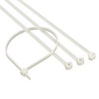 Хомут кабельный 4.8х370 P6.6 с двойн. замком бел. (уп.100шт) DKC 21219SR