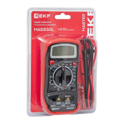 Мультиметр цифровой MAS830L Master EKF In-180701-pm830L фото 18