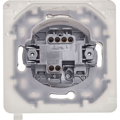 Переключатель 1-кл. Inspiria 10А IP44 250В 10AX механизм алюм. IEK 673672 фото 4