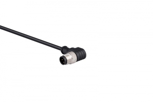 Кабель соединительный 2м со штепселем M12х4 90град. ПВХ IP68 EMAS SKM12F4DXV2 фото 2