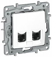 Розетка 2-м комп. RJ45 кат.5Е UTP бел. IEKETIKA IEK 6722551