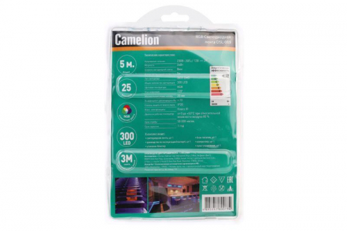 Лента светодиодная DSL-009 2835-54D/RGB (уп.5м) Camelion 15695 фото 3
