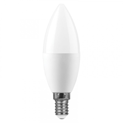 Лампа светодиодная LB-980 15Вт C37 свеча 6400К E14 230В FERON 52074