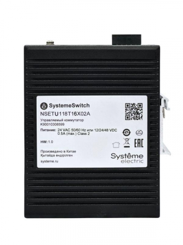 Коммутатор промышленный неуправляемый Ethernet 16х10/100BaseT 2х100/1000BaseX SFP SE NSETU118T16X02A фото 2