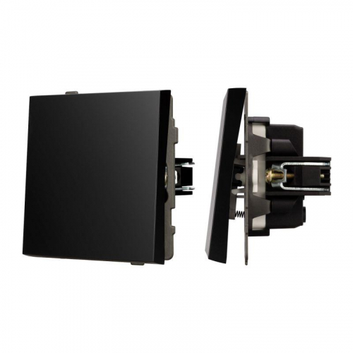 Выключатель звонковый SWT-TENDO-MKR1-PL-BK 10А 230В механизм Arlight 054143