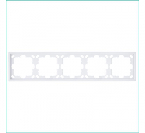 Рамка 5-м СП FD бел. глянцевый Jasmart FD1005W