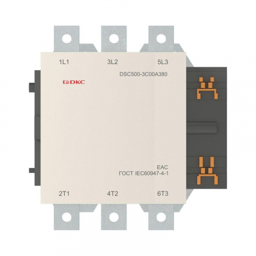 Контактор магнитный DSC500-3C00A380 500А 250кВт (AC3) 380В AC DKC DSC500-3C00A380