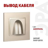 Вывод кабеля Elegance 14-6003-04 шампань ЭРА Б0051068