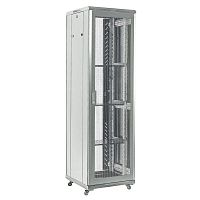 Шкаф телекоммуникационный напольн. 19дюйм 42U 600х800мм дверь перфорация разборный RAL7035 сер. Rexant 04-4268-231