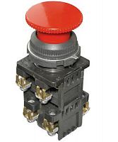 Выключатель кнопочный КЕ-192 У2 исп.4 1з+3р гриб без фиксации IP54 10А 660В красн. Электротехник ET529331