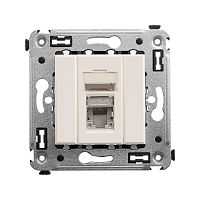 Розетка компьютерная 1-м СП Avanti "Ванильная дымка" RJ45 кат.5E экранир. DKC 4405363