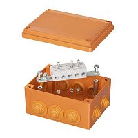 Коробка ответвительная FS 150х110х70мм IP56 5п 450В 30А 16кв.мм с кабельными вводами и клеммниками пластик. DKC FSB21516