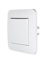 Выключатель 1-кл. 1п СП ASTI 10А IP20 в сборе бел. LEZARD 7081-0202-100