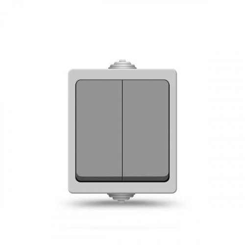 Выключатель 2-кл. Аллегро IP54 сер. UNIVersal 1280