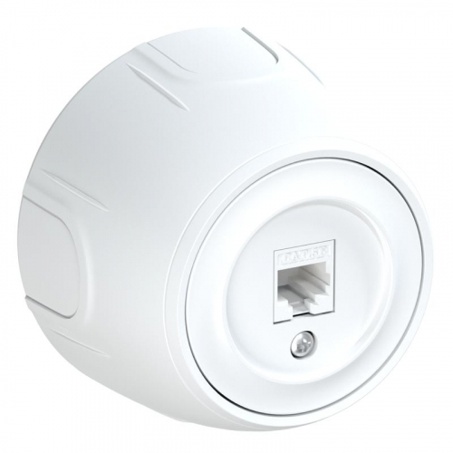 Розетка компьютерная 1-м RJ45 кат.5E Rotondo бел. OneKeyElectro7700886
