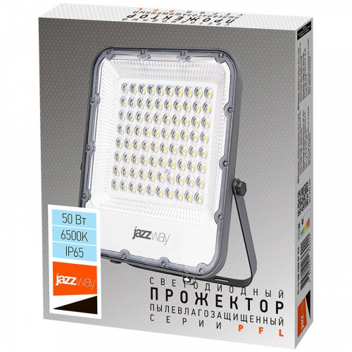 Прожектор светодиодный PFL-S4 100Вт 6500К IP65 80град. ДО с линзовым модулем Pro+ JazzWay 5036437 фото 6
