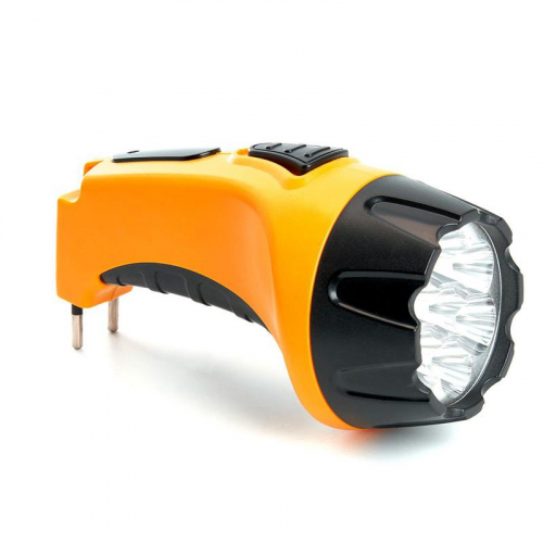 Фонарь аккумуляторный 7 LED DC (свинцово-кислотная батарея) желт. TH2294 FERON 12652
