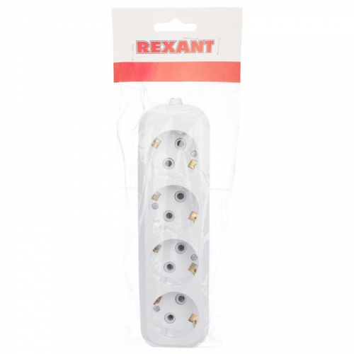 Колодка удлинителя 4-м с заземл. Rexant 11-8707 фото 6
