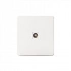 Розетка телевизионная TV СП ROUND MIELE перламутр Kranz KR-78-0723-1