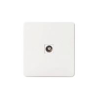 Розетка телевизионная TV СП ROUND MIELE перламутр Kranz KR-78-0723-1