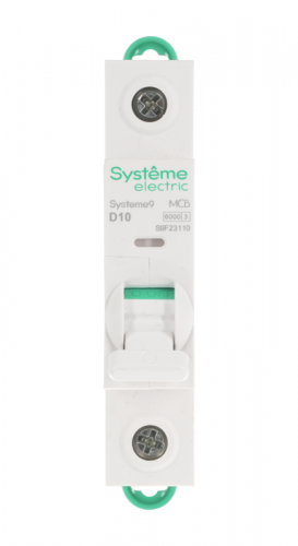 Выключатель автоматический 1п D 10А 6кА Systeme9 230В SE S9F23110 фото 5