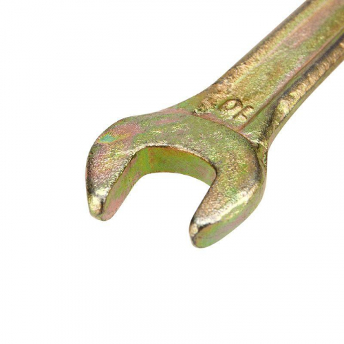 Ключ рожковый 10х11мм желт. цинк Rexant 12-5824-2 фото 4