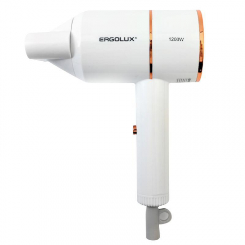 Фен ELX-HD11-C01 1200Вт 220-240В бел./зол. Ergolux 15206 фото 3