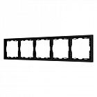 Рамка 5-м FRM-NOBE-SFPL-5-BK пластик. черн. Arlight 054228