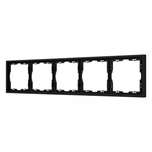 Рамка 5-м FRM-NOBE-SFPL-5-BK пластик. черн. Arlight 054228
