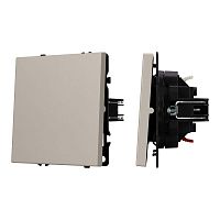 Выключатель 1-кл. ARL NOBE SWT-MK01-SFPL-CA 10А 250В софт-тач кашемир Arlight 059426(1)