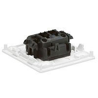 Переключатель проходной 1-кл. Oteo 10А IP31 250В в сборе бел. Leg 086101