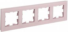 Рамка 4-м BRITE РУ-4-2-Бр стекло розовый матов. IEK BR-M42-G-31-K14