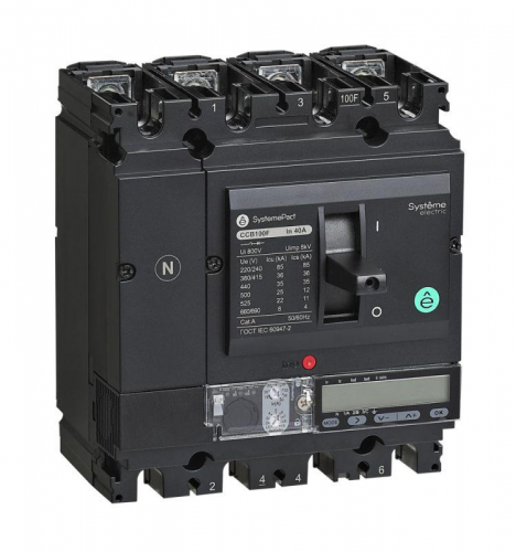 Выключатель автоматический SPC250 50кА S5.2E 4P4D 250А SE SPC250N25052E4DFC