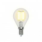 Лампа светодиодная LED-G45-6Вт WW E14 CL PLS02WH картон Uniel UL-00000197
